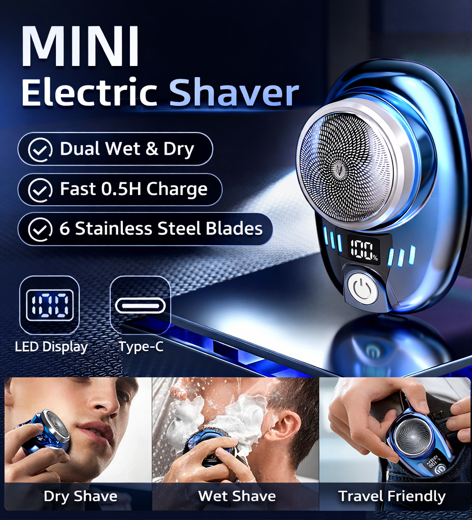 Vantage SmoothGlide: Zero-Irritation Mini Shaver