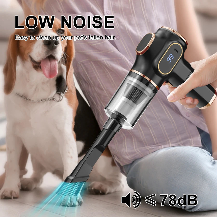 Cordless Handheld Car Vacuum - Powerful Portable Mini Vac
